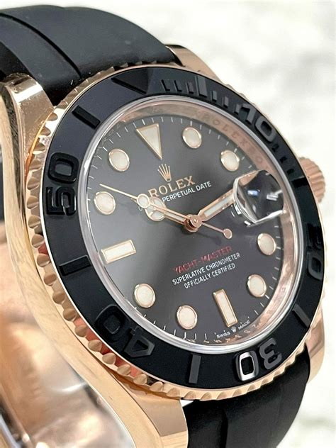 rolex yacht-master rose gold oysterflex|Rolex Yacht-Master 40mm price.